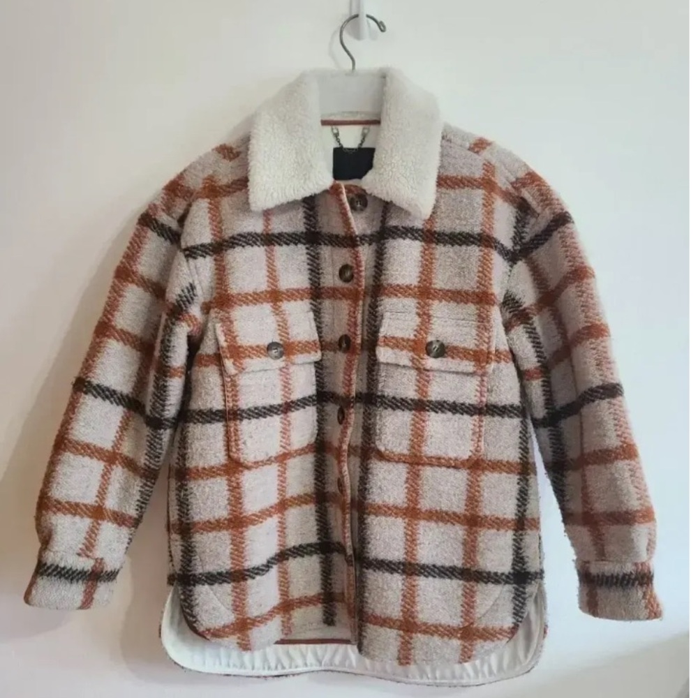 No 6 Wilson jacket plaid Sherpa